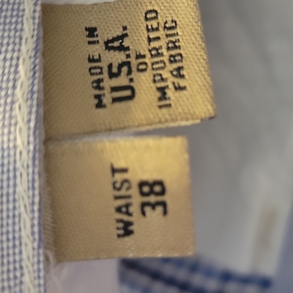 Bill's Khaki's Parker Plaid Blue and White Pants size 38 - Picture 5 of 5